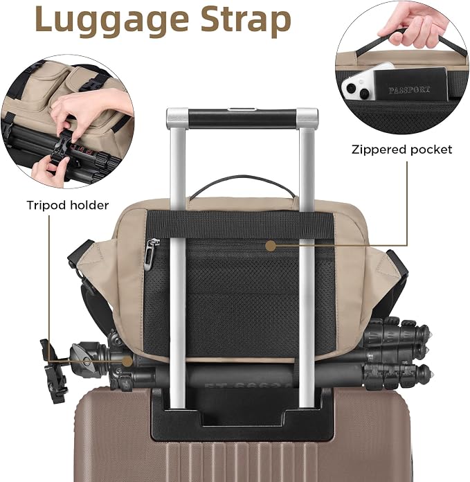 TAAOKA Camera Sling Bag, DSLR Camera Bag - Image 5