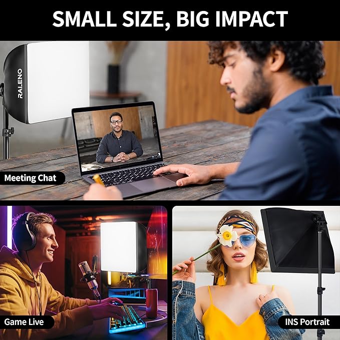 RALENO Softbox Photography Lighting Kit, Continuous Light - Image 7
