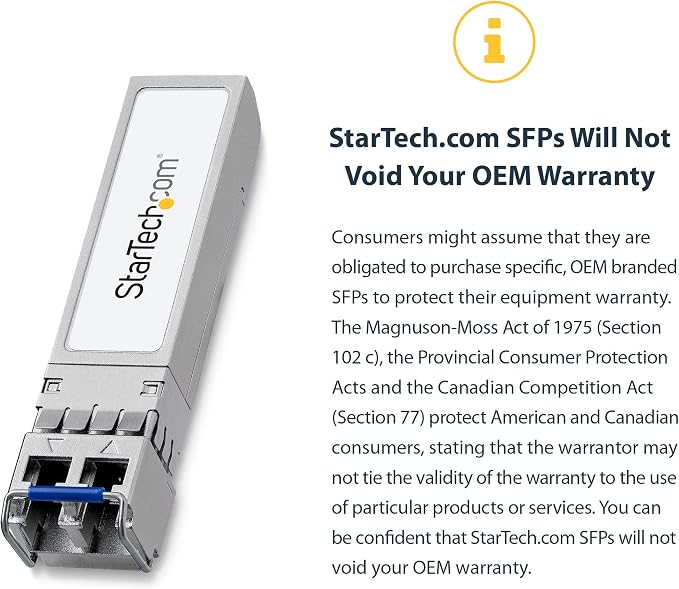 StarTech HP J4858C Compatible Transceiver Module Gigabit Fiber SFP 0.5" x 0.6" - Image 5