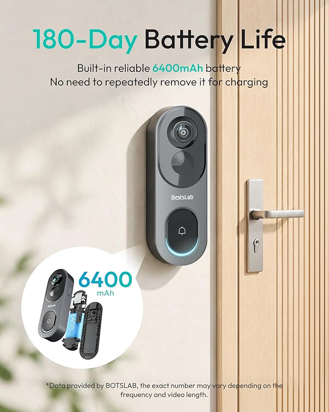 BOTSLAB 5MP Doorbell Camera Wireless - Image 7