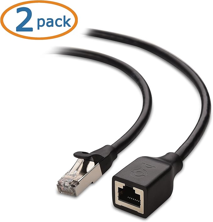 Cable Matters 10Gbps 2-Pack Shielded Cat 6 Ethernet Extension Cable - 3ft - Image 2