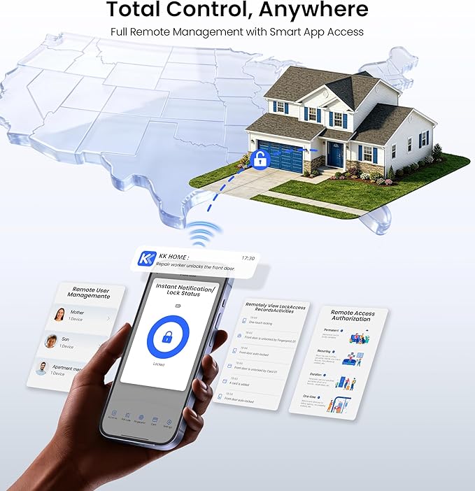 Veise VE028 Built-in Wi-Fi Smart Lock - Image 4