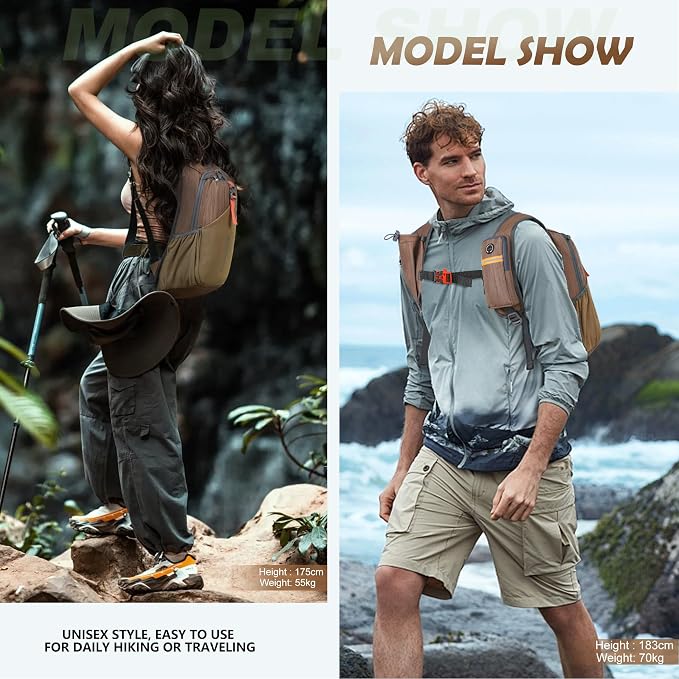 BECOJADDE 15L Small Hiking Backpack - Image 8