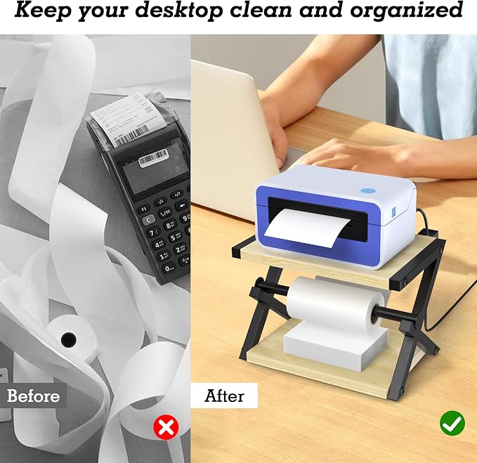 Alyoen Label Holder for Rolls and Fan-Fold Labels, Shipping Thermal Label - Image 5