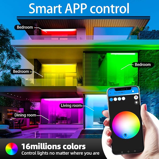 GIDEALED 65.6ft Smart Zigbee LED Strip Lights Kit - Image 2