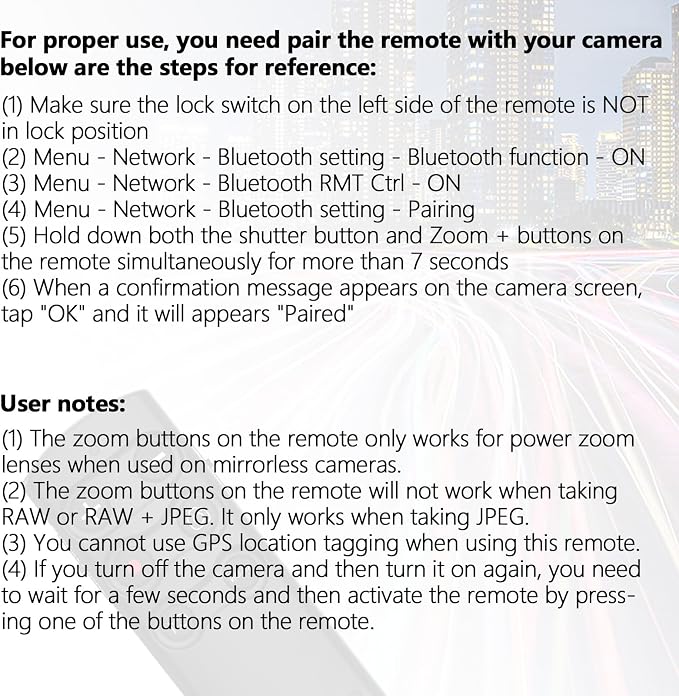 AODELAN Camera Remote Control Remote Shutter Commander - Image 6