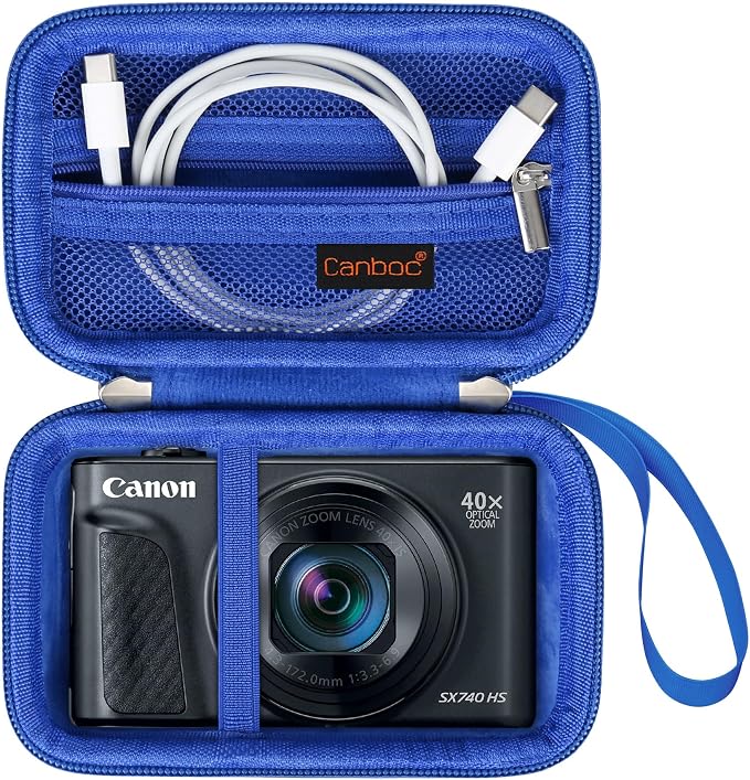 Canboc Carrying Case for Canon PowerShot SX740/ SX730/ SX720/ SX620/ G7X Mark by Canboc