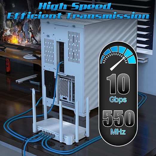 1 Foot Cat6 Patch Cables, Solid Pure Copper Patch Cord, Cat 6 Ethernet Cable - Image 4