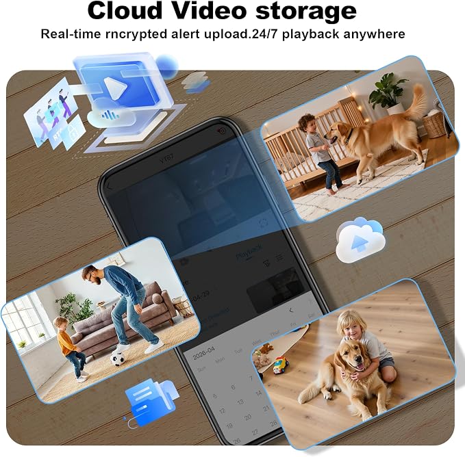 VTimes 1080P Pan/Tilt Indoor Camera Wireless, WiFi Cameras - Image 8