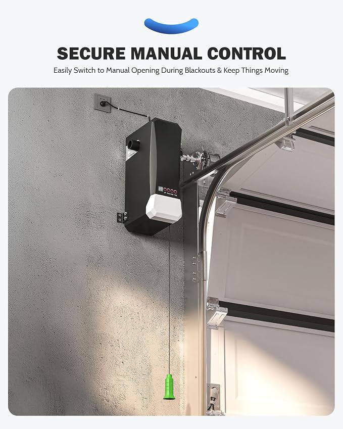ZUMI Wall-Mounted Garage Door Opener, App-Controlled Garage Opener - Image 4
