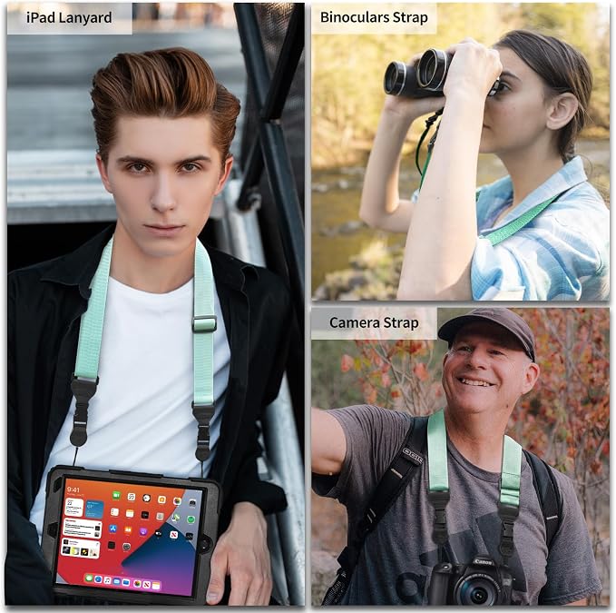 FIEIL 5 Pack Nylon iPad Strap, Adjustable Camera Neck Strap, Comfortable - Image 3