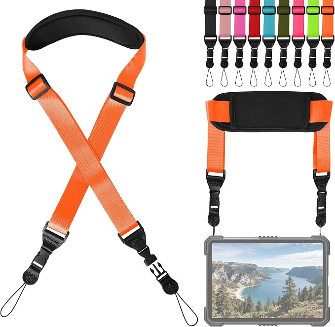 Padded iPad Binocular Camera Shoulder Strap, Nylon Neck Lanyard Strap by Gowjaw