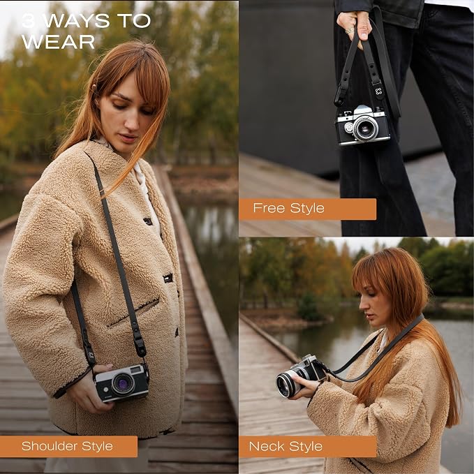 C Coiro Thin Leather Camera Strap - Image 4