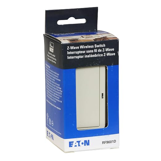 Eaton Z-Wave Plus RF9601DLA Wireless Switch, Single Pole, Light Almond - Image 4