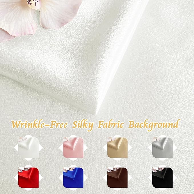 RUDONG M Satin Photography Backdrop 3.3x2.5ft - Image 6