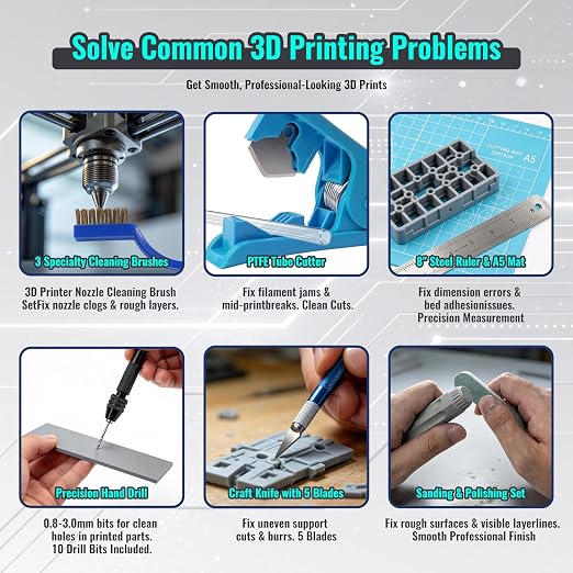 83PCS 3D Printer Tools Kit for Cleaning, Removal & Repair | Complete 3D Printer - Image 5