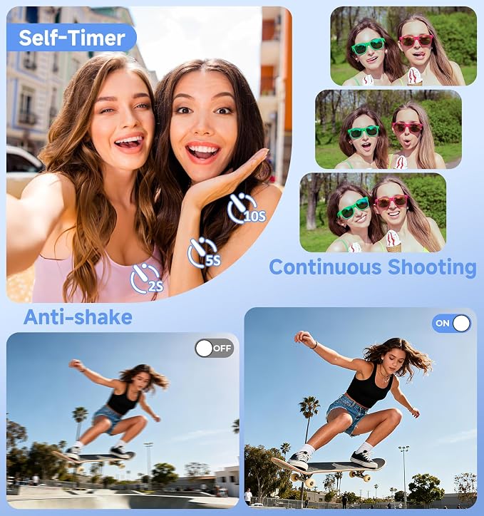 Digital Camera, 2026 Upgraded 56MP Dual Screens Camera - Image 4