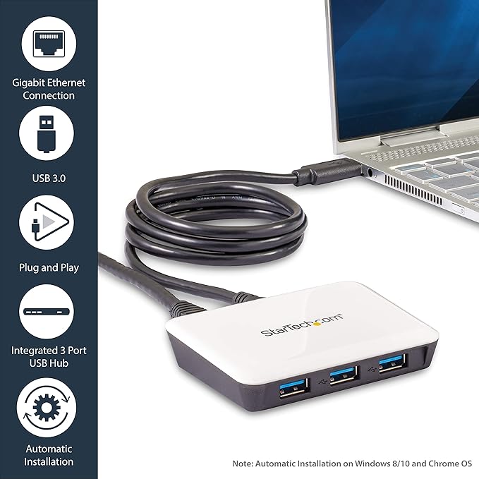 StarTech.com USB 3.0 to Gigabit Ethernet NIC Network Adapter - Image 3
