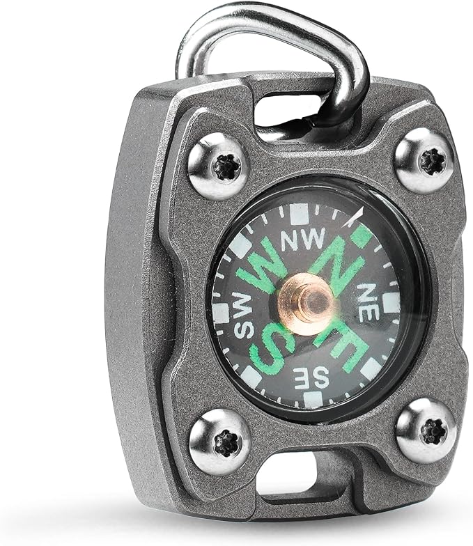 MecArmy Mini Titanium/Brass Compass, Waterproof IPX5 Pocket Compass - Image 9