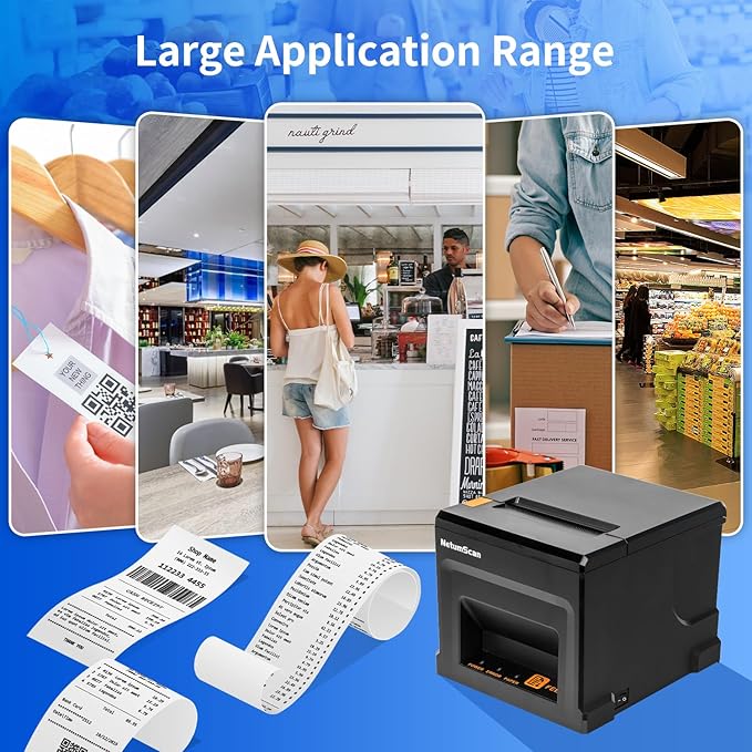 NetumScan 80mm POS Receipt Printer 300mm/s USB Thermal Receipt Printer - Image 7