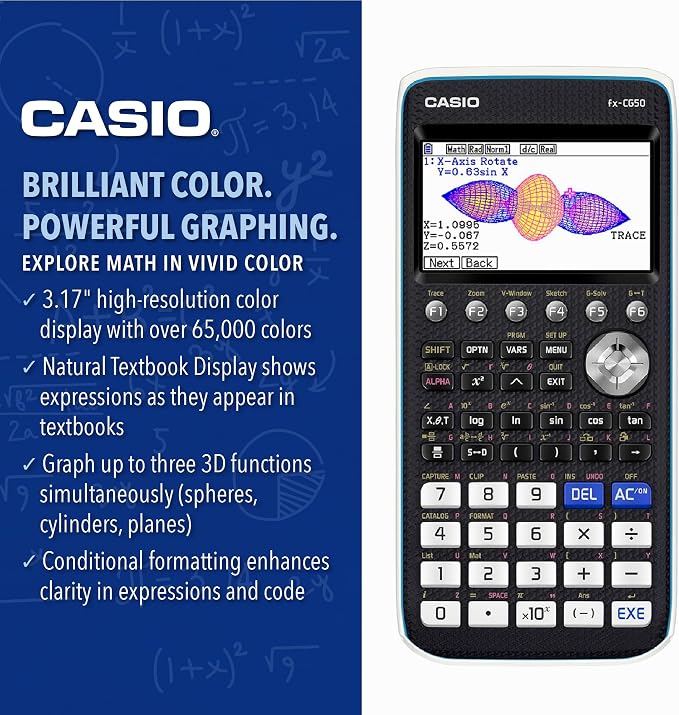 CASIO PRIZM FX-CG50 Color Graphing Calculator - Image 4