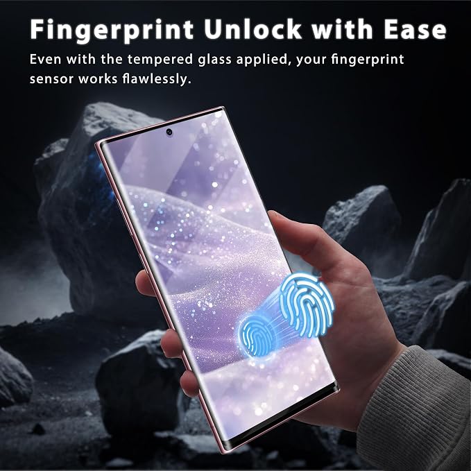 V-PORYADKU 2 Pack for Samsung Galaxy S22 Ultra Screen Protector + 2 Pack Camera - Image 2
