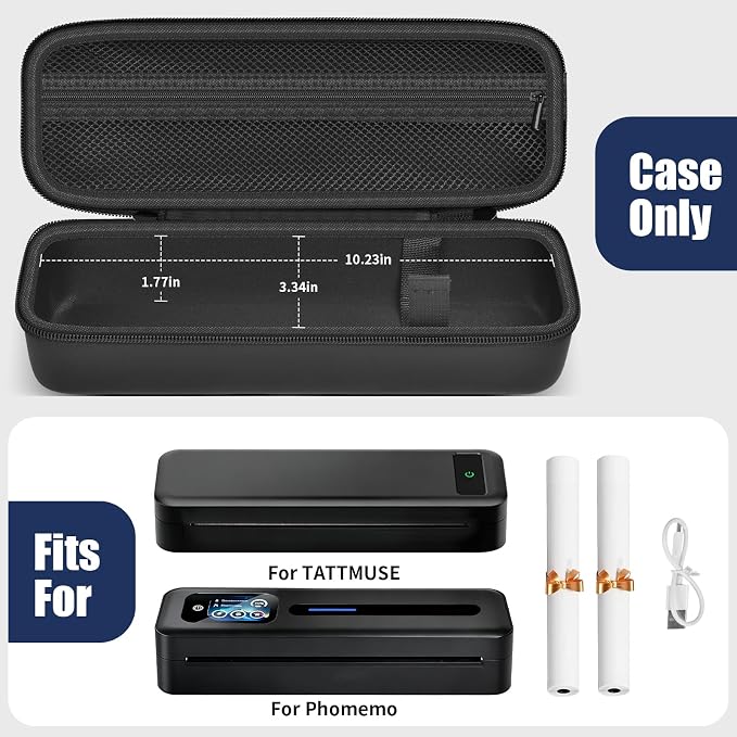 Portable Printer Case for Phomemo/for Tattmuse Wireless Thermal Mobile Printers - Image 2