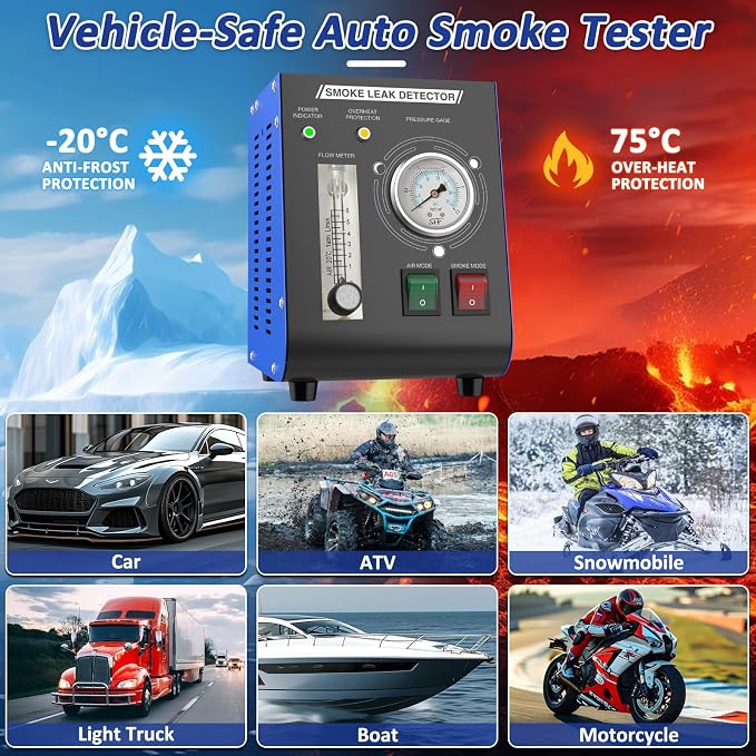 Automotive Smoke Machine, 12V DC Upgrade Leak Detector - Image 8