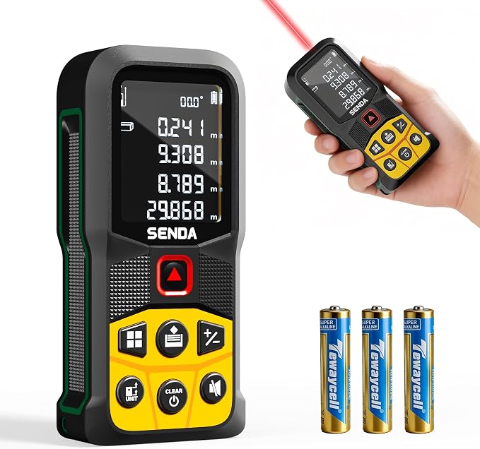SENDA Laser Measure, 197Ft Digital Laser Measurement Tool by SENDA