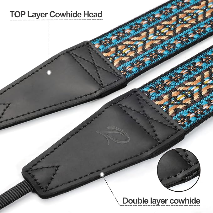 Padwa Lifestyle Boho Blue Camera Strap - Image 2