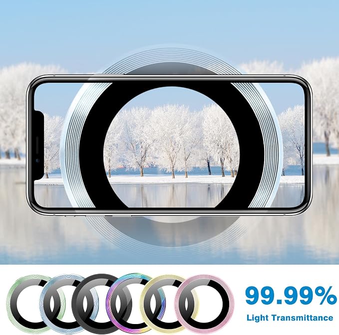 Compatible with iPhone 15 and iPhone 15 Plus Camera Lens Protector, - Image 3