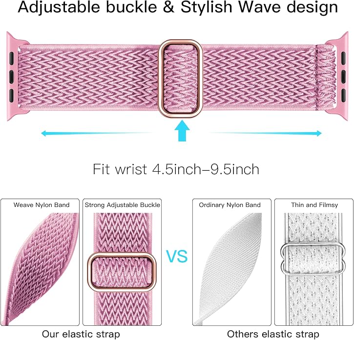 Lerobo Stretchy Nylon Solo Loop Band, Compatible - Image 3
