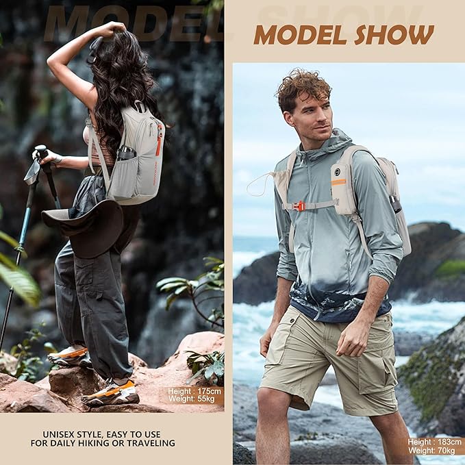 BECOJADDE 15L Small Hiking Backpack - Image 8