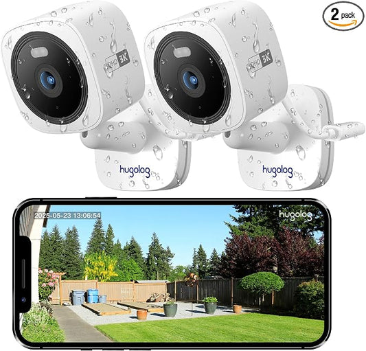 Hugolog 3K 5MP Outdoor Indoor Security Cameras by Hugolog