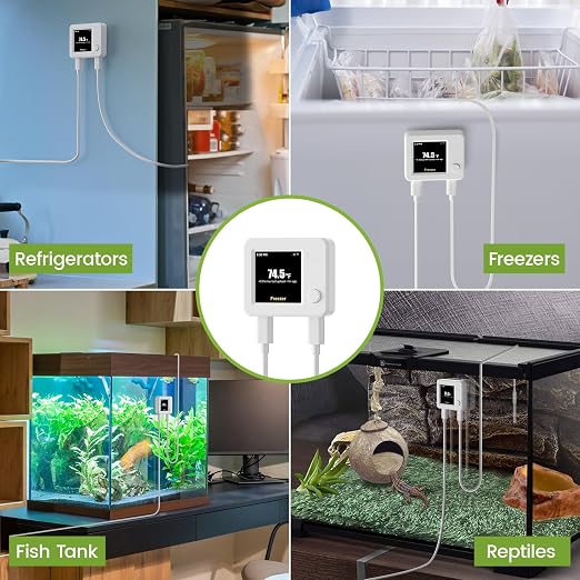WiFi Refrigerator Thermometer 2 Pack, Freezer Alarm - Image 8