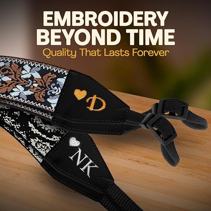 Art Tribute Custom Camera Strap Retro Brown - Image 4