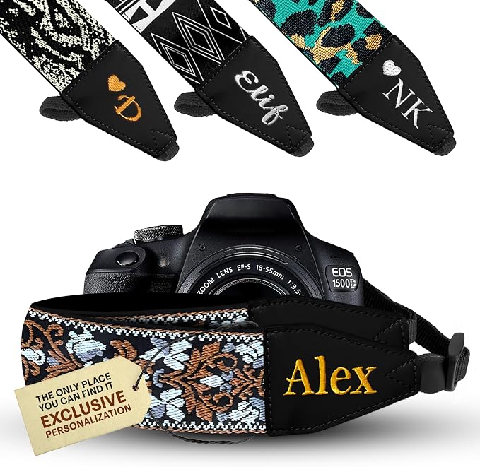 Art Tribute Custom Camera Strap Retro Brown by ArtTribute