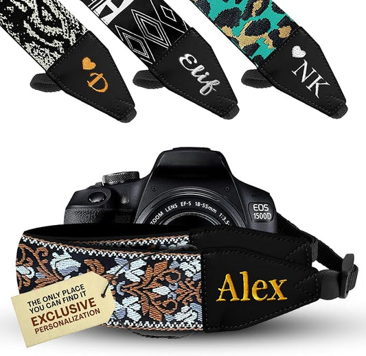 Art Tribute Custom Camera Strap Retro Brown by ArtTribute