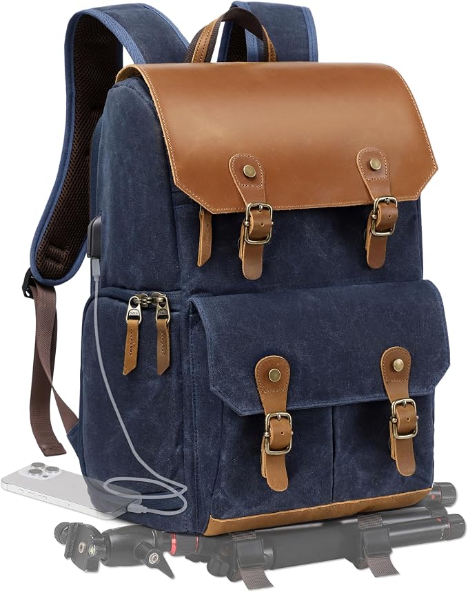 Padwa Lifestyle Blue Camera Backpack - Image 9
