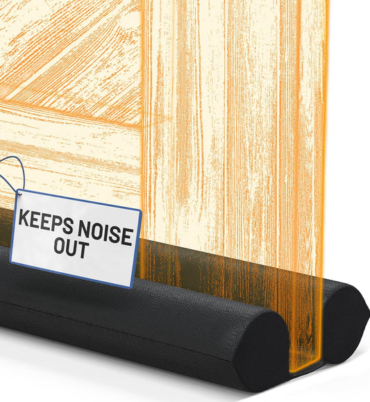 Everlasting Comfort Under Door Draft Stopper - Under Door Sound Blocker, Soundproofing, Blocks Cold Air, Hot Air & Noise, Easy Install, No Adhesive - Gap Filler , Sound Proof Bottom Seal 30"-36"