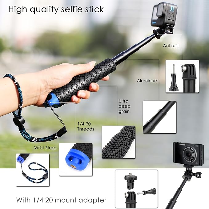 7''-23'' Extendable Selfie Stick - Image 3