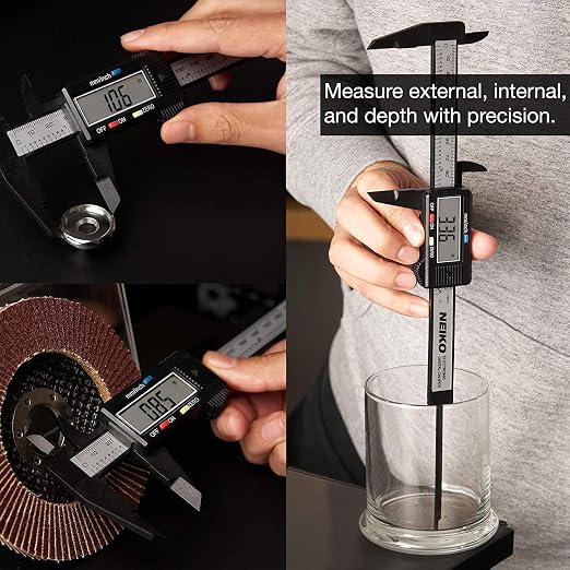 NEIKO 01417A 6” Digital Caliper | Electronic Measuring Tool | Range of 0-6”or - Image 5