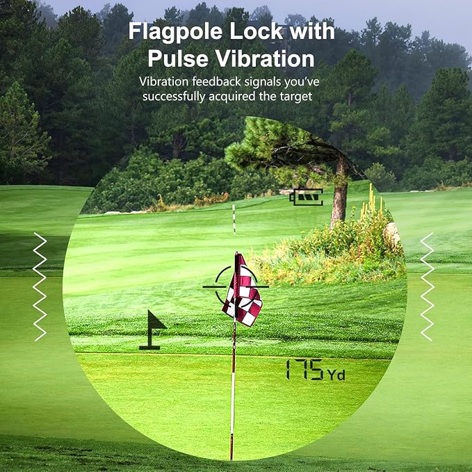 PEAKPULSE Golf Range Finder 650 Yards RangeFinder Golfing High Clarity Display - Image 8