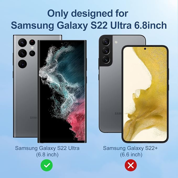 LK 3 Pack for Samsung Galaxy S22 Ultra Screen Protector Bubble Free, - Image 2