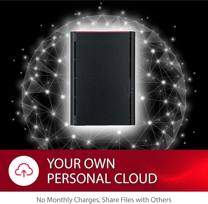 BUFFALO LinkStation SoHo 220 2-Bay Personal Cloud Office NAS 8TB - Image 4