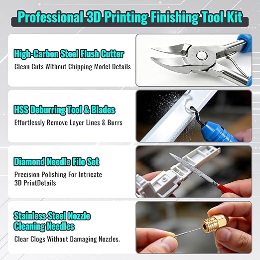 83PCS 3D Printer Tools Kit for Cleaning, Removal & Repair | Complete 3D Printer - Image 3