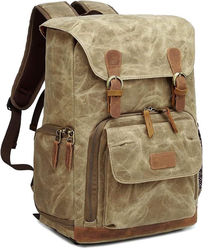 UBAYMAX Camera Backpack, DSLR SLR Waterproof Canvas Camera Bags Rucksack 15.6 by UBAYMAX