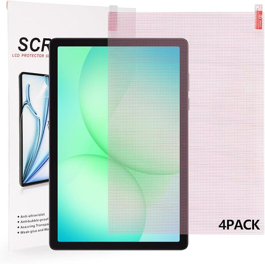 Hianjoo 4-Pack Cut to Fit Screen Protector Universal Plastic Trimmable Screen by Hianjoo