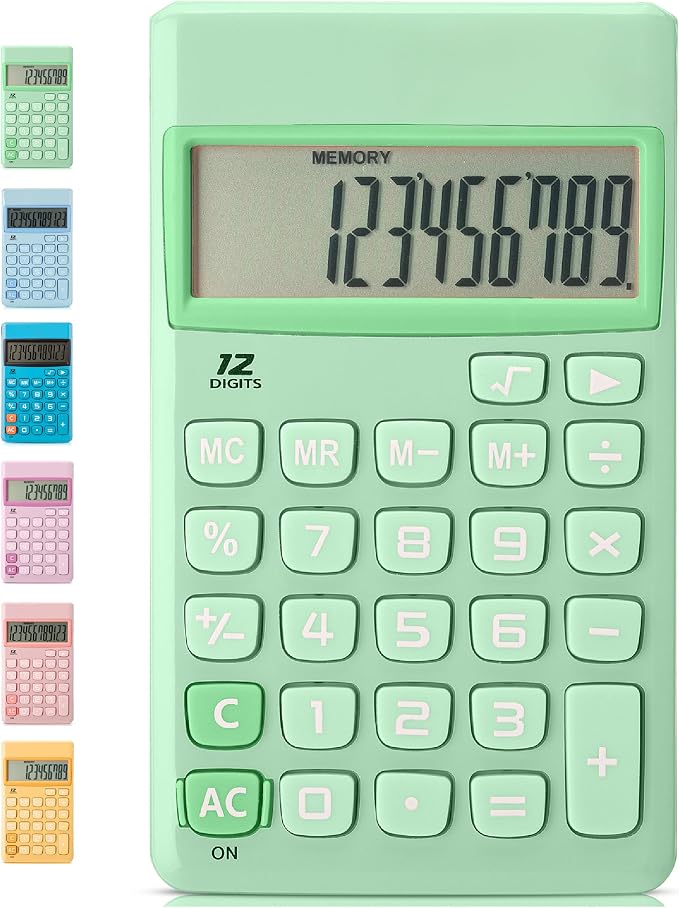 Mr. Pen- Standard Function Calculator, 12 Digits, Small Calculator, Pastel - Image 8