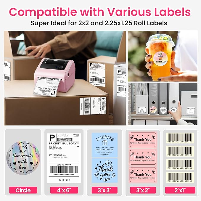 Bluetooth Thermal Label Printer 4x6 - Image 6